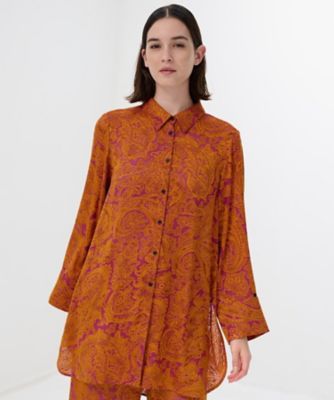LANVIN en Bleu (Women)/ランバン オン ブルー VOYAGE SOLAIREプリントシャツ