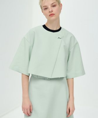 ＜LANVIN en Bleu (Women)＞ドライダブルクロスショートジャケット