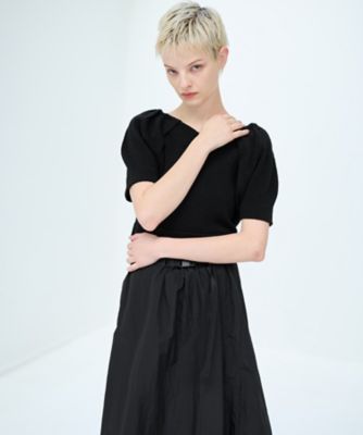 オープンネックパフスリーブニット | LANVIN en Bleu (Women
