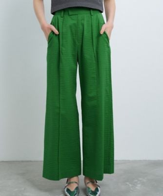 ＜LANVIN en Bleu (Women)＞【セットアップ対応商品】コットンリップルパンツ