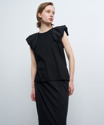 LANVIN en Bleu ショルダーフリル カットソー