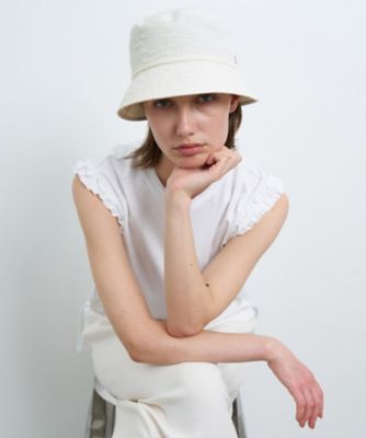 ＜LANVIN en Bleu (Women)＞フクレジャガードバケットハット