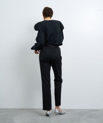 スリットペンシルゴムパンツ