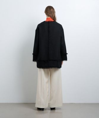 LANVIN ホワイト・ネイビー ツイードジャケット 美品♡ ファンシーツイードジャケット | LANVIN en Bleu (Women