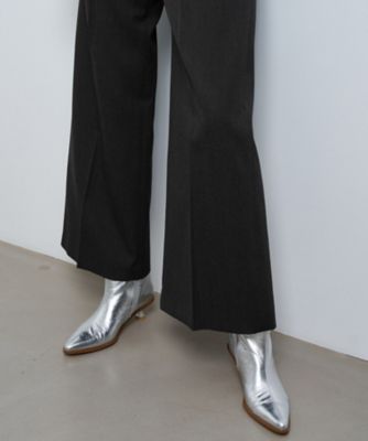 ウールツイルストレートワイドパンツ | LANVIN en Bleu (Women