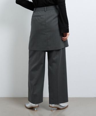 ストライプレイヤードパンツ