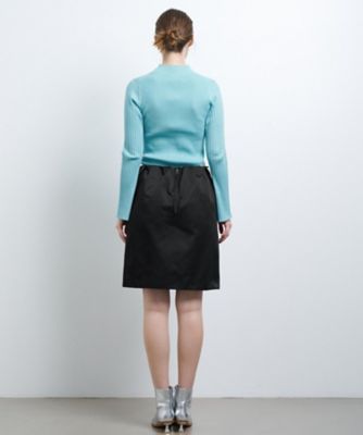 トリプルクロスメモリーサテンミニスカート | LANVIN en Bleu