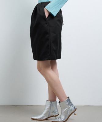 トリプルクロスメモリーサテンミニスカート | LANVIN en Bleu