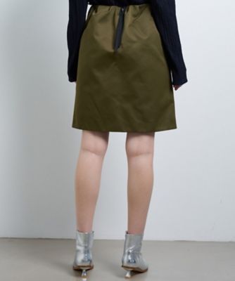 トリプルクロスメモリーサテンミニスカート | LANVIN en Bleu