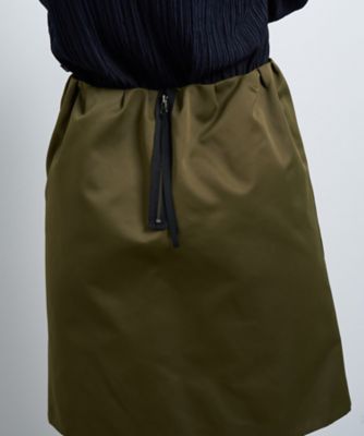 トリプルクロスメモリーサテンミニスカート | LANVIN en Bleu (Women