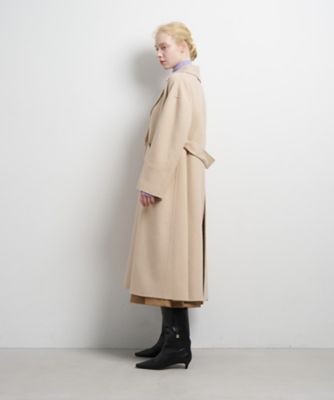 SUPER140 ウールリバーフレアコート | LANVIN en Bleu (Women