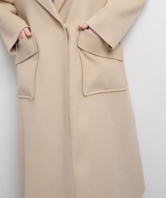 SUPER140 ウールリバーフレアコート | LANVIN en Bleu (Women