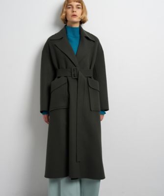 SUPER140 ウールリバーフレアコート | LANVIN en Bleu (Women