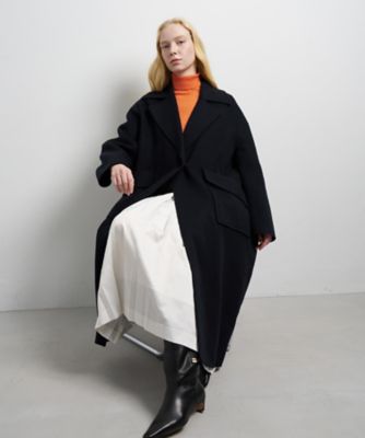 ＜LANVIN en Bleu (Women)＞ウールリバーフレアコート