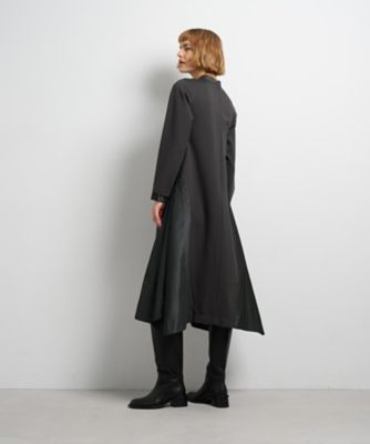 新品タグ付き・未使用【kaam　カム】アシンメトリーＶカーデ黒ブラックLOHEN アシンメトリーヘムコンビワンピース | LANVIN en Bleu (Women