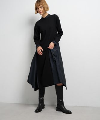 美品♡ELISABETTA FRANCHI♡アシンメトリーヘムワンピース アシンメトリーヘムコンビワンピース | LANVIN en Bleu (Women