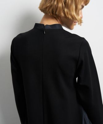 アシンメトリーヘムコンビワンピース | LANVIN en Bleu (Women