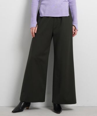＜LANVIN en Bleu (Women)＞ウールツイルゴムワイドパンツ