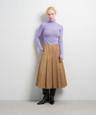 カルゼステッチプリーツスカート | LANVIN en Bleu (Women)/ランバン