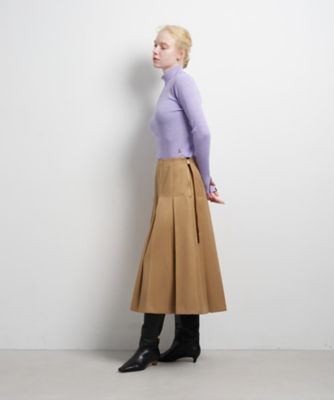 カルゼステッチプリーツスカート | LANVIN en Bleu (Women)/ランバン