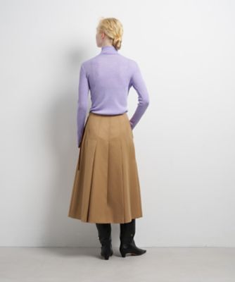 カルゼステッチプリーツスカート | LANVIN en Bleu (Women)/ランバン