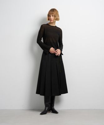 カルゼステッチプリーツスカート | LANVIN en Bleu (Women)/ランバン