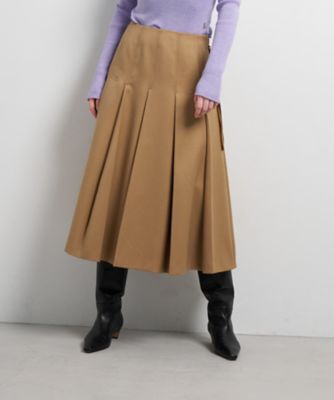 ＜LANVIN en Bleu (Women)＞カルゼステッチプリーツスカート