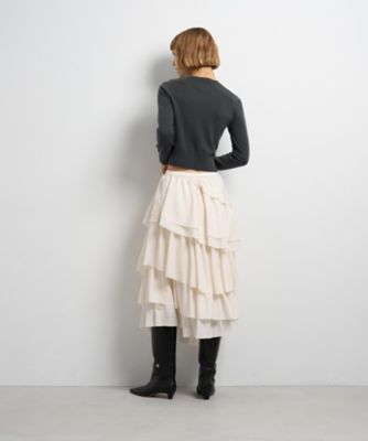 ランダムティアードフリルスカート | LANVIN en Bleu (Women)/ランバン