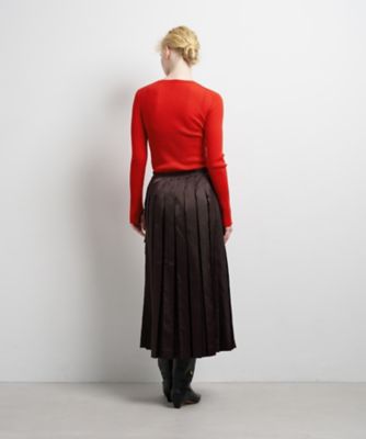 LIMONTA East サテンプリーツスカート | LANVIN en Bleu