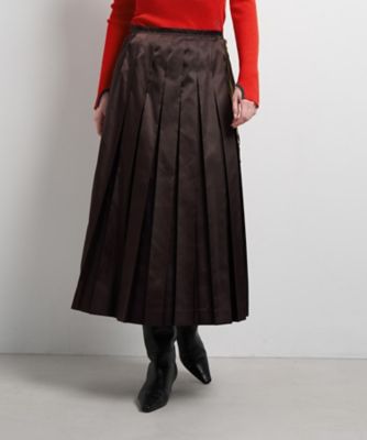 LIMONTA East サテンプリーツスカート | LANVIN en Bleu