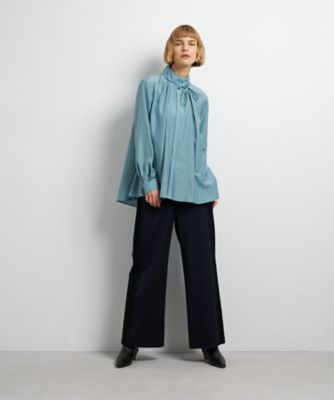 スタンドカラータックブラウス | LANVIN en Bleu (Women)/ランバン