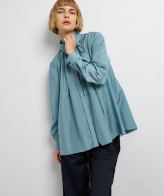 スタンドカラータックブラウス | LANVIN en Bleu (Women)/ランバン