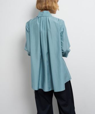 スタンドカラータックブラウス | LANVIN en Bleu (Women)/ランバン