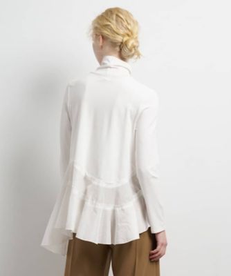 ＜LANVIN en Bleu (Women)＞アシンメトリーヘムタートル