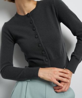 ピュアカシミヤメニーボタンカーディガン | LANVIN en Bleu (Women