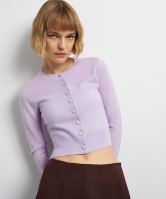 ピュアカシミヤメニーボタンカーディガン | LANVIN en Bleu (Women