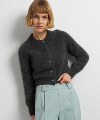 フォックスカシミヤショートカーディガン | LANVIN en Bleu (Women