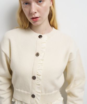 レディース バック タフタ カーディガン EFFE BEAMS（エッフェ ビームス）バック タフタ カーディガン