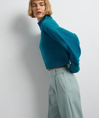 ＜LANVIN en Bleu (Women)＞メランジクロップドハイネックニット