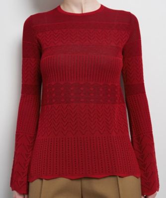 ニットレースプルオーバー | LANVIN en Bleu (Women)/ランバン オン