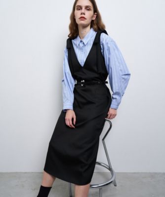 【新品、本物、当店在庫だから安心】 | リボンジャンパードレス LANVIN (Women)/ランバン Bleu en スカート