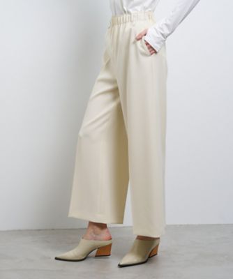 ダブルクロスゴムワイドパンツ | LANVIN en Bleu (Women