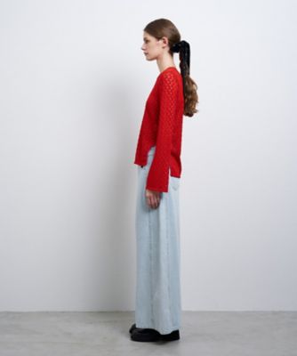 ボリュームワイドデニムパンツ | LANVIN en Bleu (Women