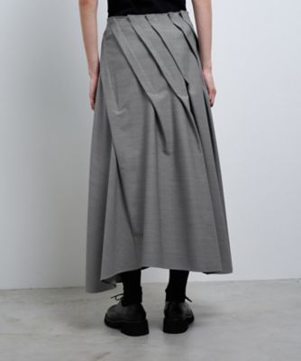 値下げ】LANVIN en Bleu ドライオーガンジータックスカート38