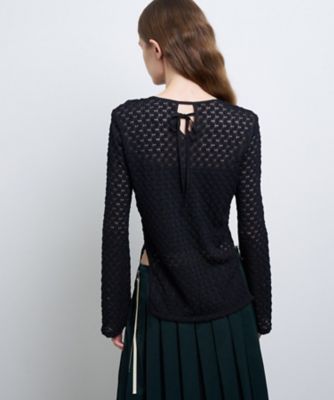 THEREDTHREAD レースアップカーブトップス カーブスリットレーストップス | LANVIN en Bleu (Women