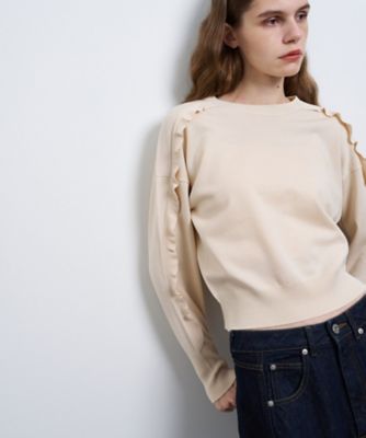 フリルトリムニット | LANVIN en Bleu (Women)/ランバン オン