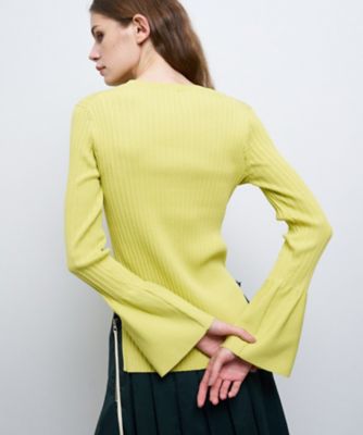 ランダムリブカフスニット | LANVIN en Bleu (Women)/ランバン