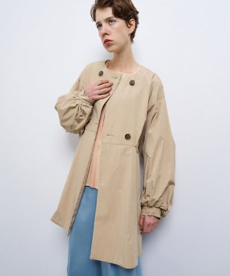 【LANVIN en Bleu】トレンチコート 36 微光沢 ベージュ LANVIN en Bleu】トレンチコート 36 微光沢 ベージュ - メルカリ