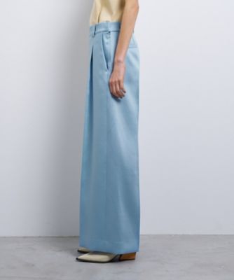 LANVIN en Bleu パンツ ダブルクロスベルトデザインフレアパンツ