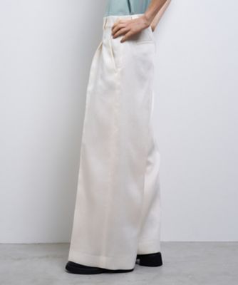 シルキーダブルクロスストレートワイドパンツ | LANVIN en Bleu